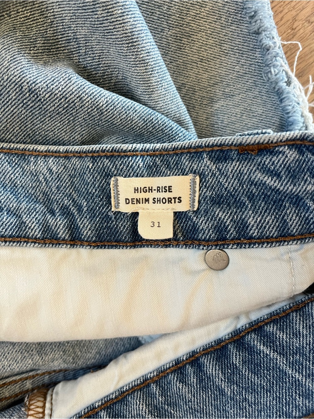 Lot of Four High Rise Denim Shorts - Mixed Washes size 31 - Picture 7 of 16